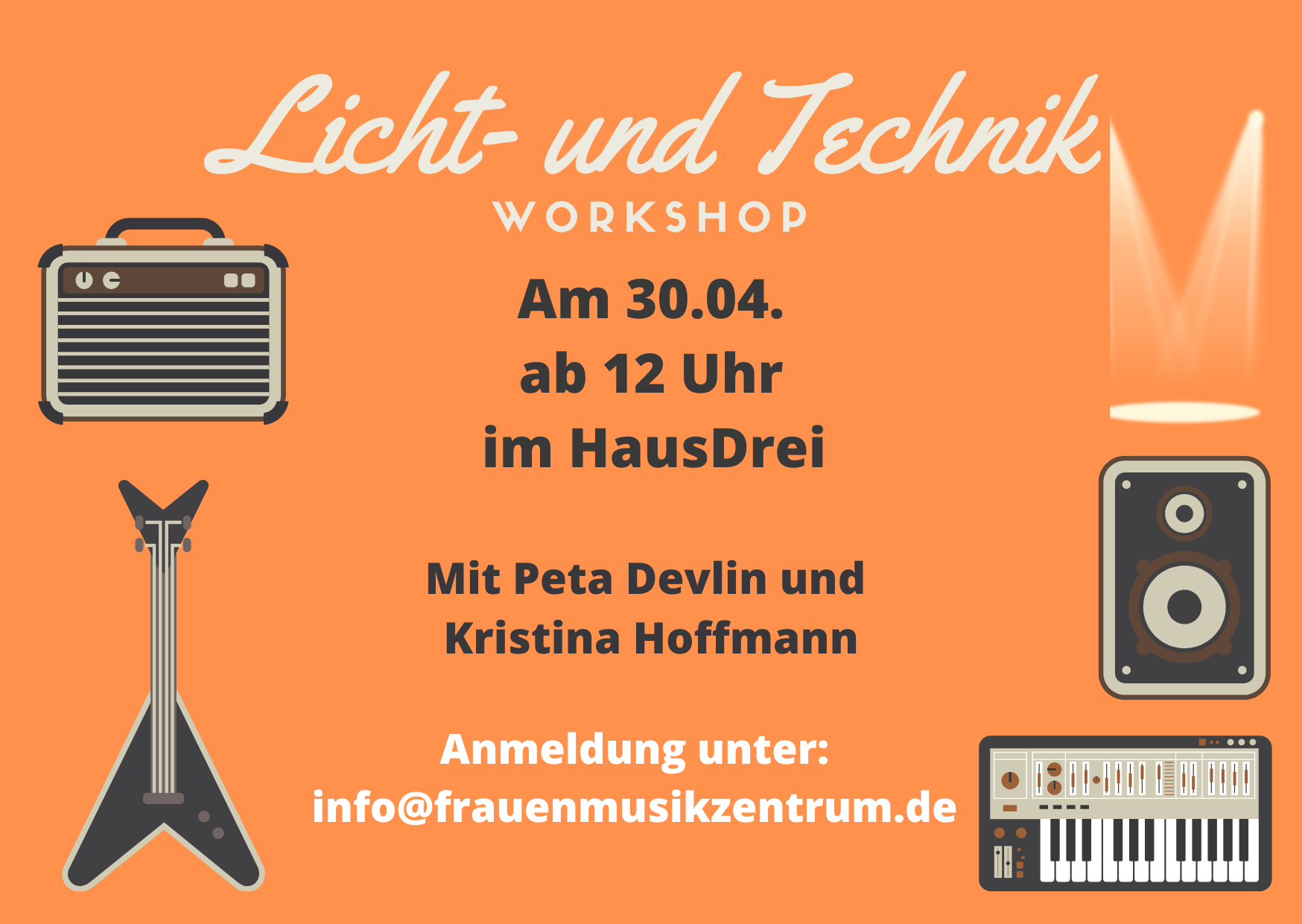 Licht- und Tecknikworkshop mit Peta Devlin und Kristina Hoffmann